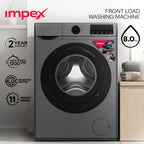 Impex WM0800FS – 8KG Front Load Washing Machine with BLDC Inverter Motor