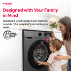 Impex WM0800FS – 8KG Front Load Washing Machine with BLDC Inverter Motor