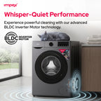 Impex WM0800FS – 8KG Front Load Washing Machine with BLDC Inverter Motor