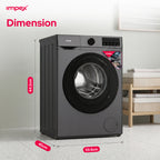 Impex WM0800FS – 8KG Front Load Washing Machine with BLDC Inverter Motor