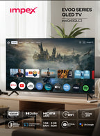 تلفزيون جوجل Impex evoQ43QLC2 مقاس 43 بوصة QLED FHD | مساعد جوجل | نحيف للغاية