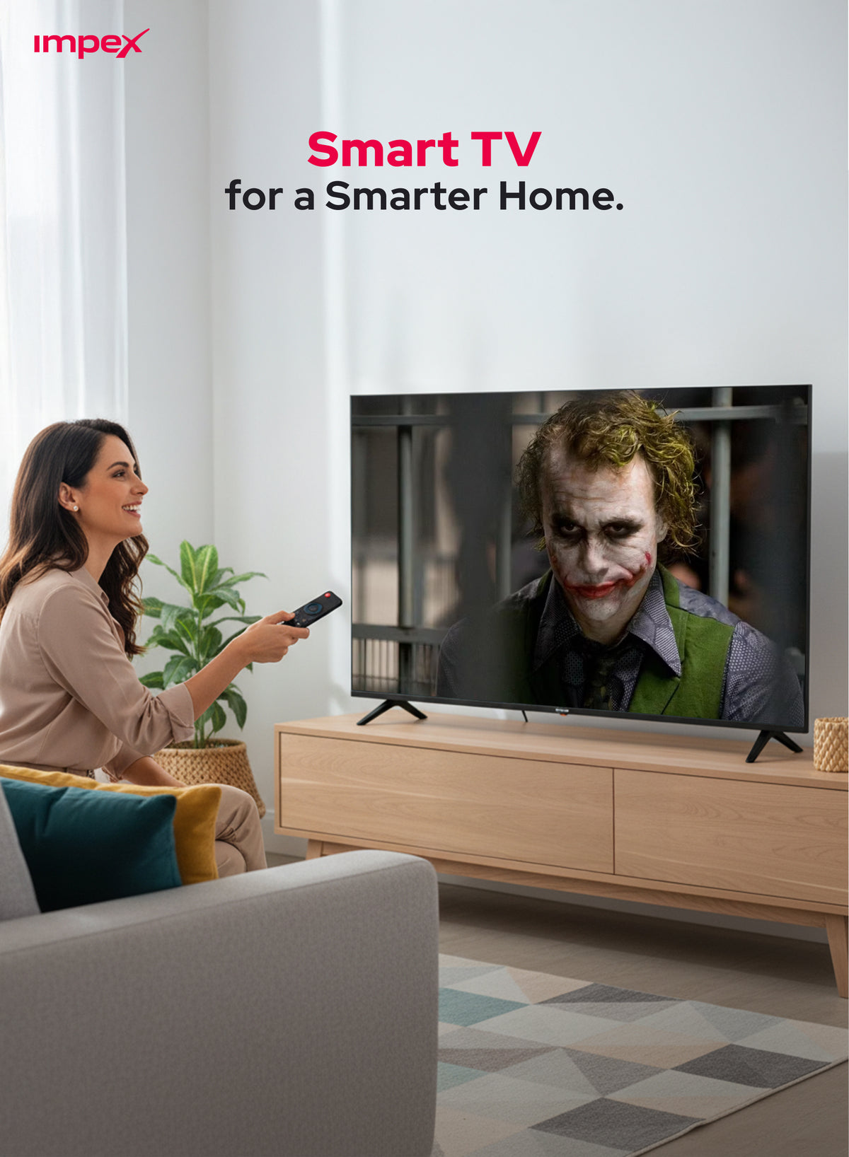 تلفزيون جوجل Impex evoQ43QLC2 مقاس 43 بوصة QLED FHD | مساعد جوجل | نحيف للغاية