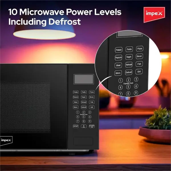 Impex MO8125DGB – 25L Digital Grill Microwave Oven with 9 Preset Menus