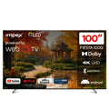 Impex Fiesta100Q – تلفزيون ذكي QLED 4K UHD مقاس 100 بوصة مع ThinQ AI و AirPlay وجهاز تحكم عن بعد سحري