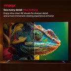 Impex Fiesta100Q – تلفزيون ذكي QLED 4K UHD مقاس 100 بوصة مع ThinQ AI و AirPlay وجهاز تحكم عن بعد سحري