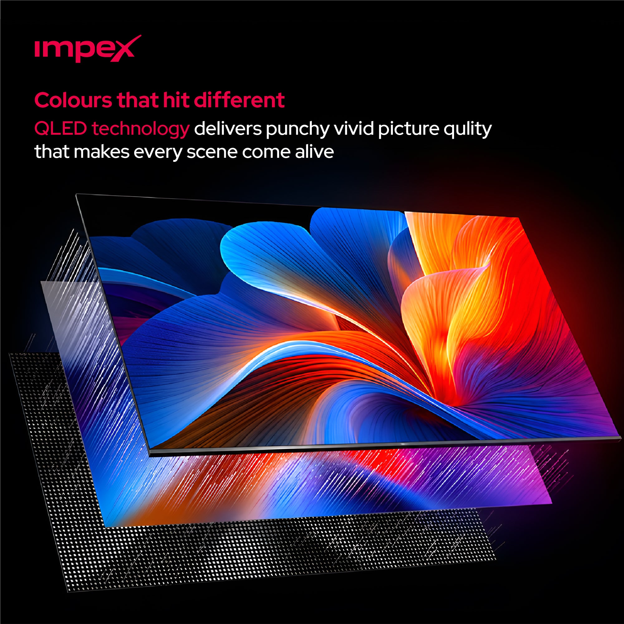 Impex Fiesta100Q – تلفزيون ذكي QLED 4K UHD مقاس 100 بوصة مع ThinQ AI و AirPlay وجهاز تحكم عن بعد سحري