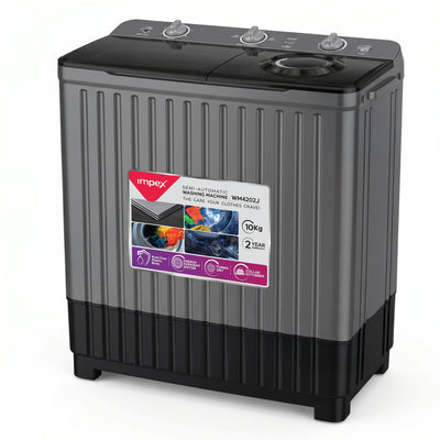 Impex WM 4202 – 10 KG Semi-Automatic Washing Machine with Air Turbo Dry