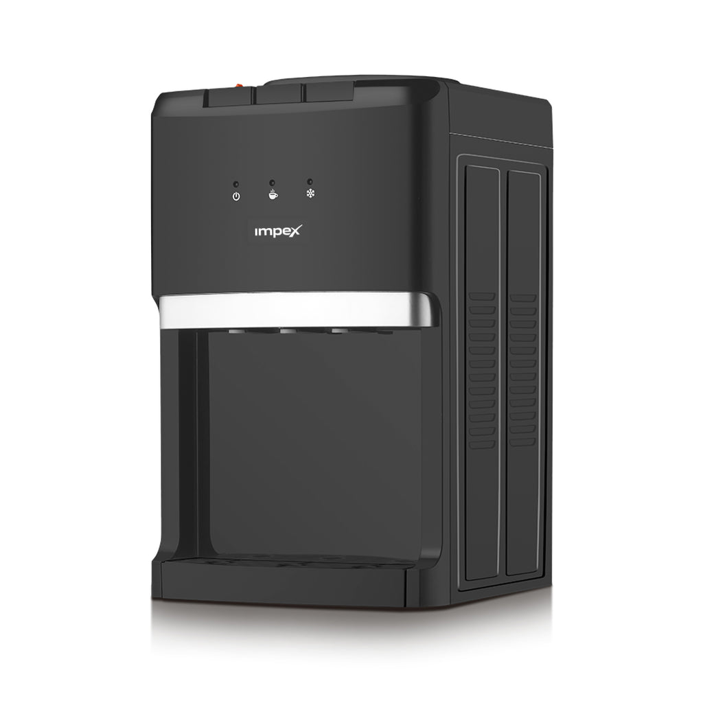 Impex WD3903C - موزع مياه مكتبي بـ3 حنفيات مع تبريد بالضاغط وخزانة