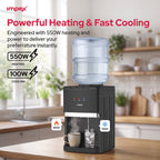 Impex WD3903C - موزع مياه مكتبي بـ3 حنفيات مع تبريد بالضاغط وخزانة