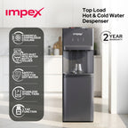 Impex WD3902C – موزع مياه ساخنة وباردة وعادية بـ 3 صنابير مع خزانة