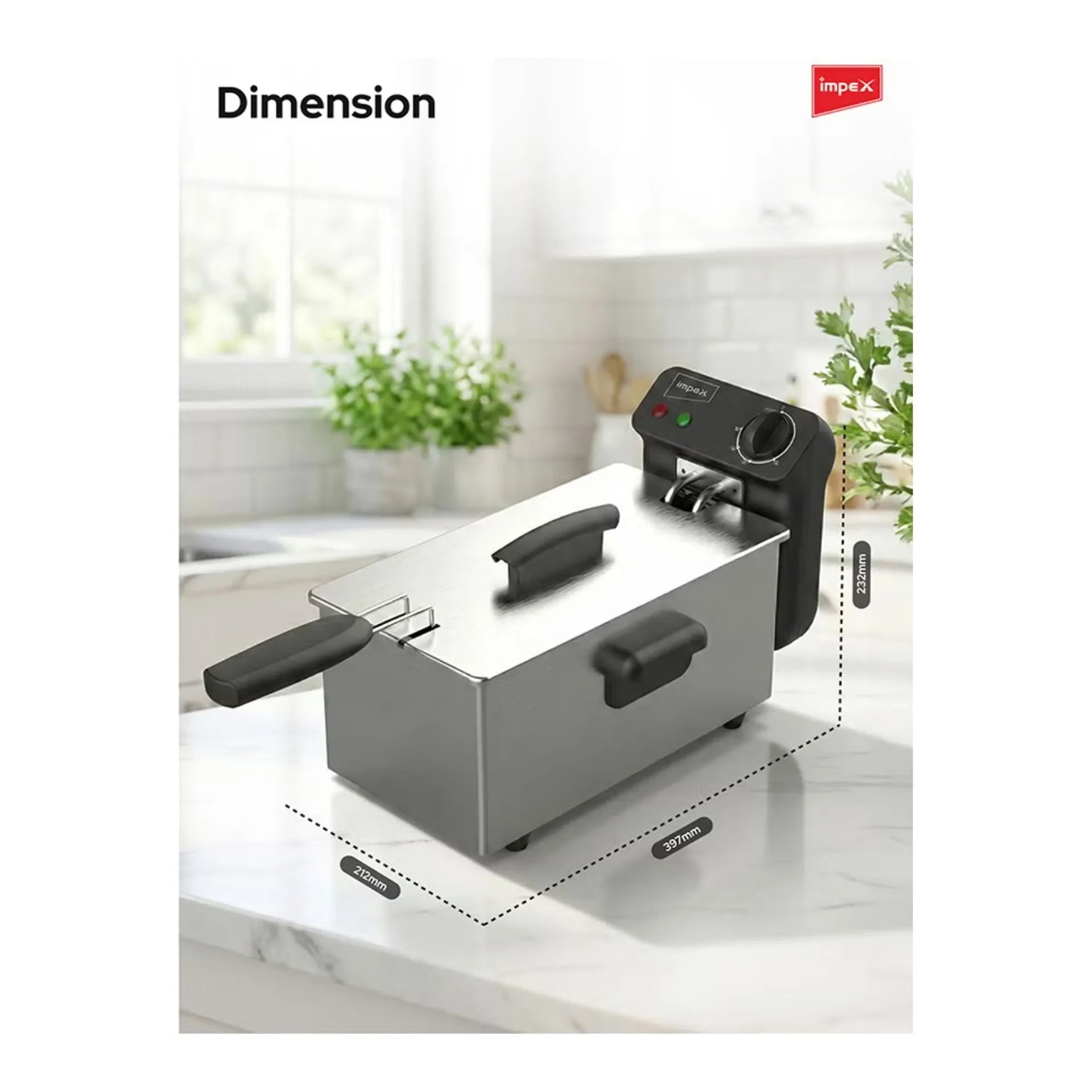 Impex 3L Deep Fryer (IDF-1003)
