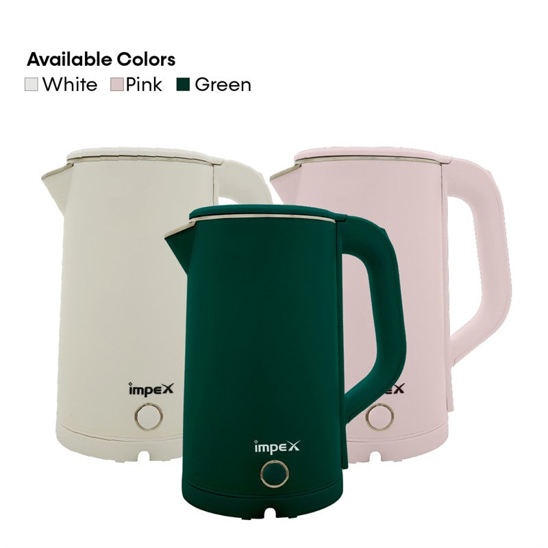 Impex Steamer 2002 – 2L Double Layer 304 Stainless Steel Electric Kettle