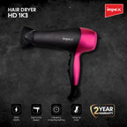 Impex HD1K3 – 2000W Hair Dryer with Cool Shot & 3-Level Temperature Control