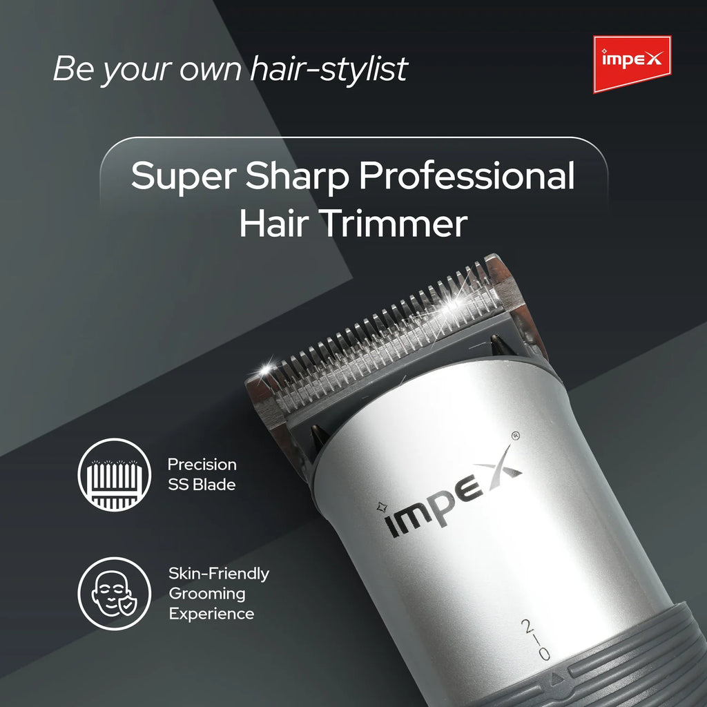 Impex IHC5 – Professional Cordless Hair Trimmer with Charging Stand