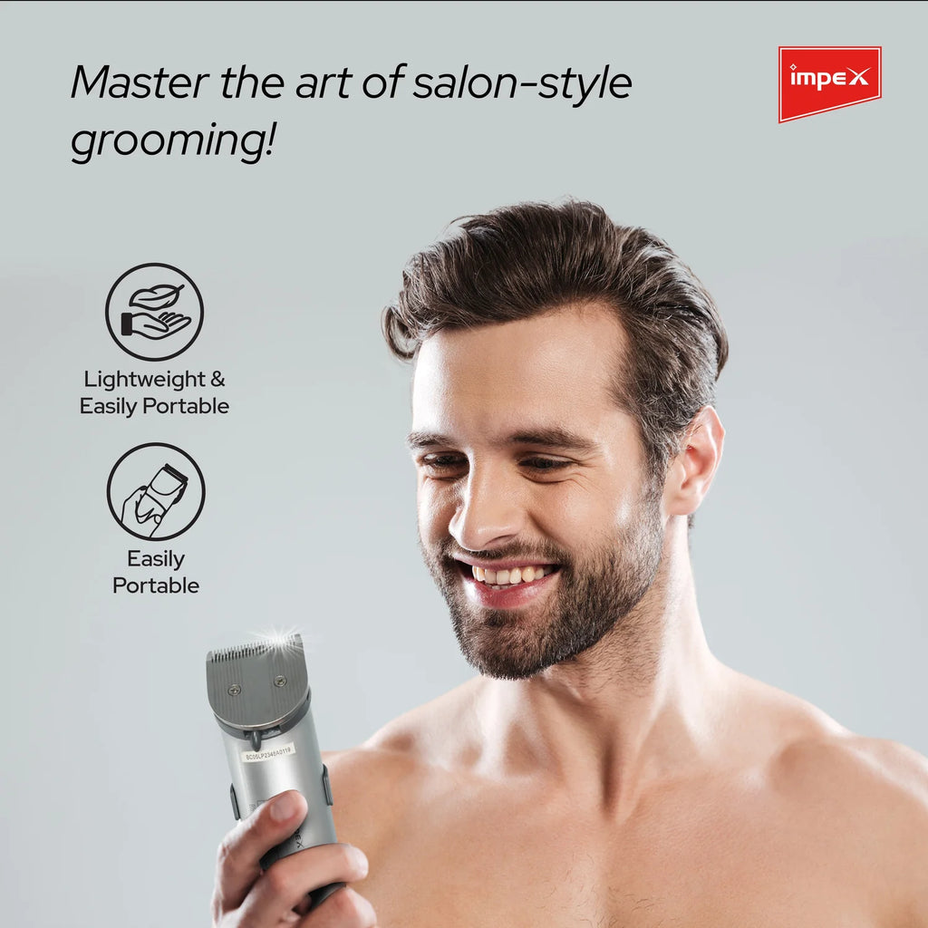 Impex IHC5 – Professional Cordless Hair Trimmer with Charging Stand