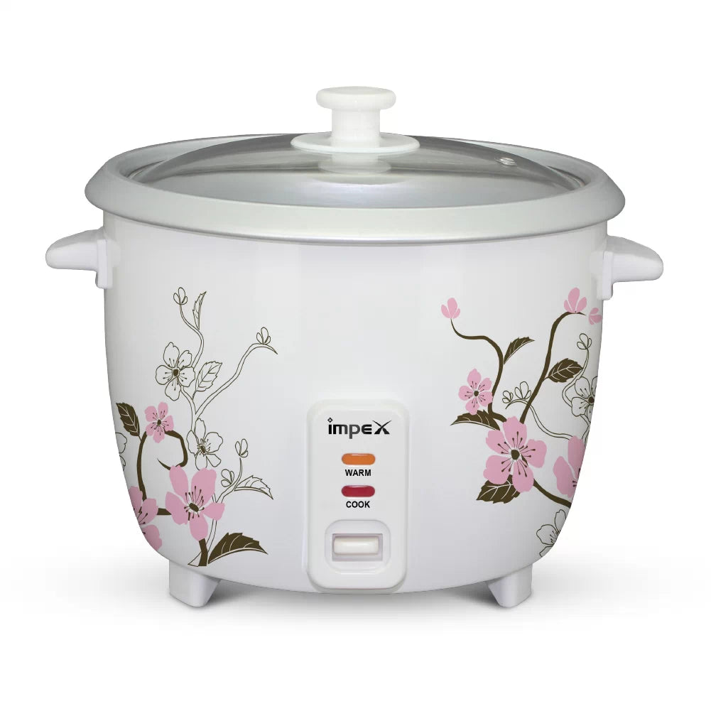 Impex RC2801 – طباخ أرز كهربائي بسعة 1 لتر وقدرة 400 واط مع وظيفة البخار