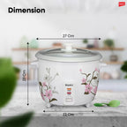 Impex RC2801 – طباخ أرز كهربائي بسعة 1 لتر وقدرة 400 واط مع وظيفة البخار