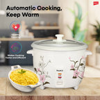 Impex RC2801 – طباخ أرز كهربائي بسعة 1 لتر وقدرة 400 واط مع وظيفة البخار