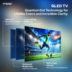 تلفزيون Impex Wios50Q – 50 بوصة QLED ذكي 4K مع نظام تشغيل Whale ومساعد صوتي ChatGPT بالذكاء الاصطناعي